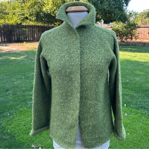 Eileen Fisher Alpaca/Wool/Silk Blend Cardigan Size Small - Picture 7 of 9